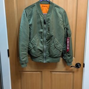 Alpha Industries Olive Bomber Jacket